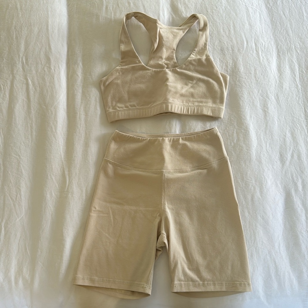 Mate Cream Bra + Short Set Small